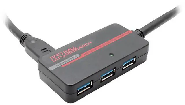 Alt view image 8 of 8 - Hall Research USB3-33H4 USB 3.0 Active Extension Cable with 4-Port Hub