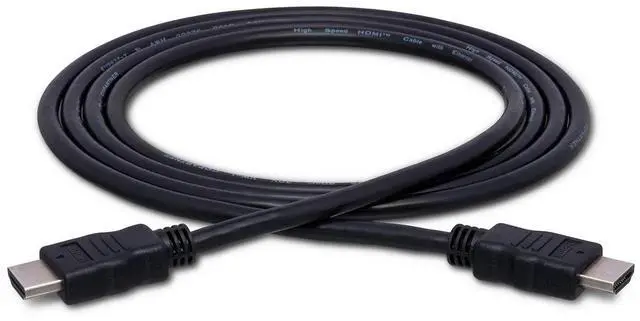 Alt view image 2 of 5 - Hosa Technology 3' High-Speed HDMI Male to HDMI Male Cable with Ethernet