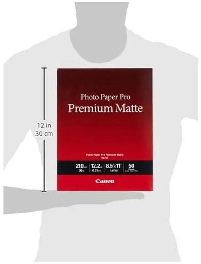 Alt view image 3 of 3 - Canon 2 Pack Pro Premium Matte PM-101 Photo Paper, 8.5x11", 50 Sheets
