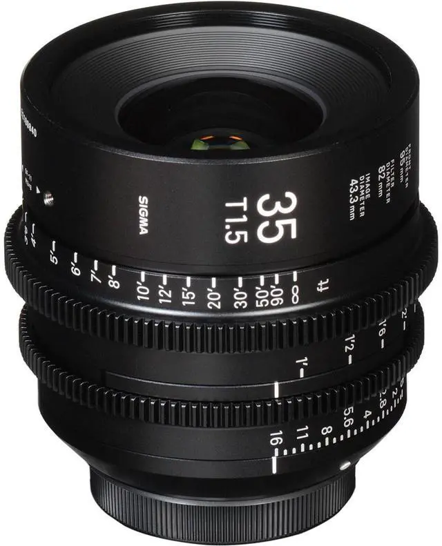 Alt view image 2 of 7 - Sigma 35mm T1.5 FF High-Speed Prime Lens for Sony E, Feet