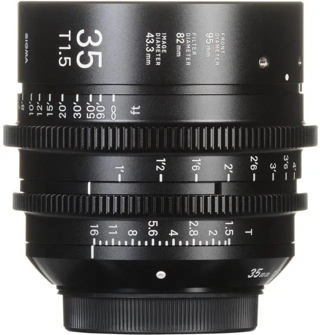 Alt view image 3 of 7 - Sigma 35mm T1.5 FF High-Speed Prime Lens for Sony E, Feet