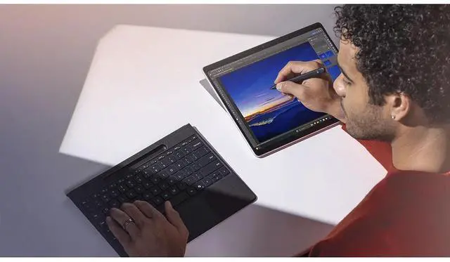 Alt view image 7 of 7 - Microsoft Surface Pro Flex Keyboard with Slim Pen Bundle, Black
