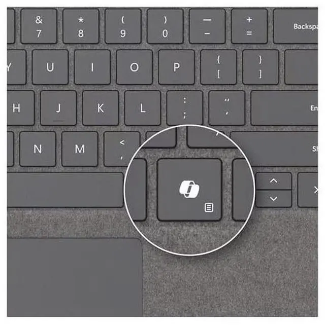 Alt view image 8 of 8 - Microsoft Surface Pro 8 Keyboard Platinum 8XB00186
