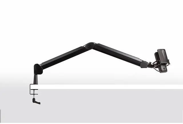 Alt view image 20 of 20 - Elgato Wave Mic Arm – Swivel Suspension Boom, Hidden Cable Channels, Versatile Desk clamp, counterweight, 1/4“-3/8“-5/8“ mic mounts, Studio, Broadcast, Streaming, Work from Home, Professional mic arm