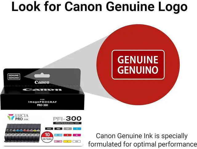 Alt view image 5 of 6 - Canon 2 Pack PFI-300 14.4ml 10 Color Ink Pack