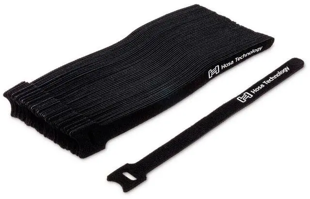 Alt view image 2 of 4 - Hosa Technology WTI-508 8" Hook and Loop Cable Tie, 50 Pack