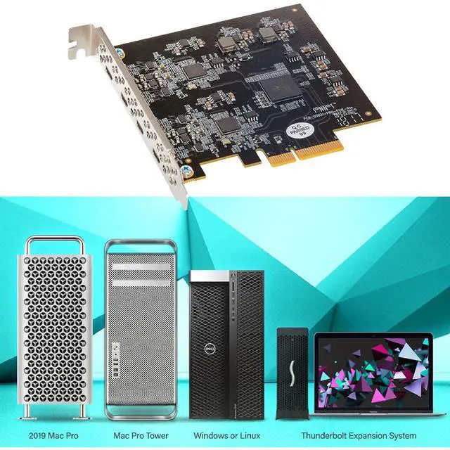 Alt view image 6 of 6 - Allegro USB-C 4-port PCIe Card Thunderbolt compatible