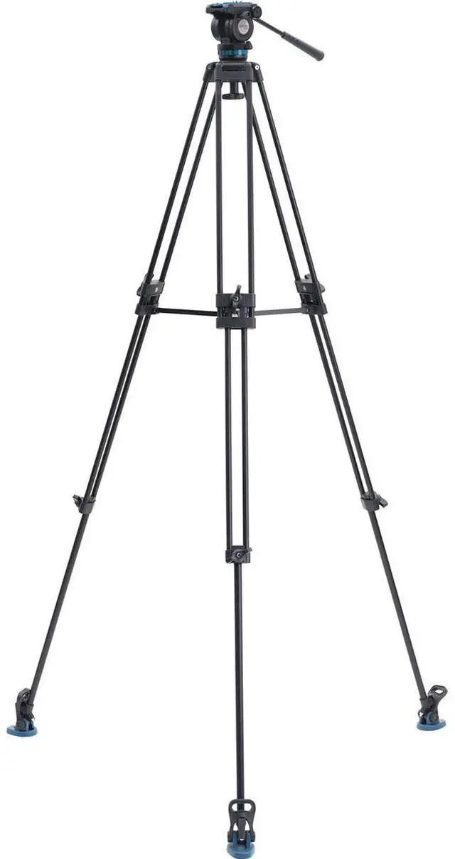 Alt view image 18 of 20 - Benro Video Tripod with Head 15lb Payload Continuous Pan Drag (KH26PC)