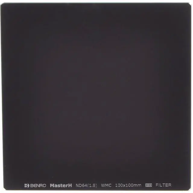 Main image of Benro 100x100mm Master Hardened Glass 1.8 ND Filter, 6 Stop