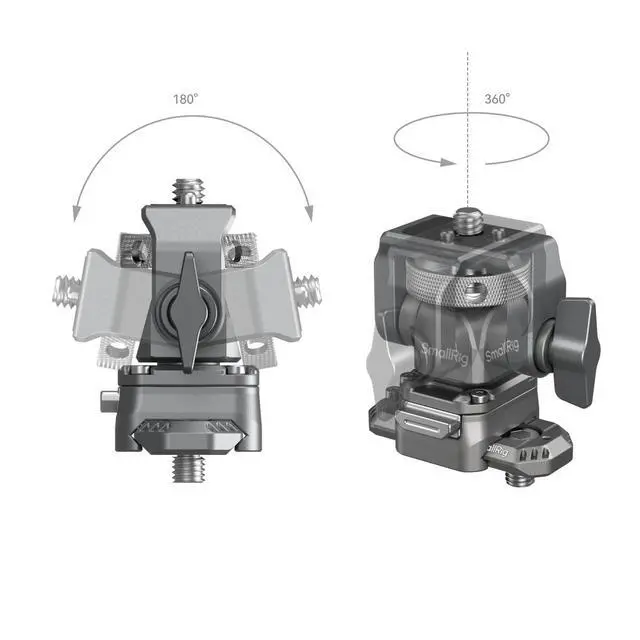 Alt view image 4 of 6 - SmallRig HawkLock H21 Quick Release Monitor Support with NATO Clamp