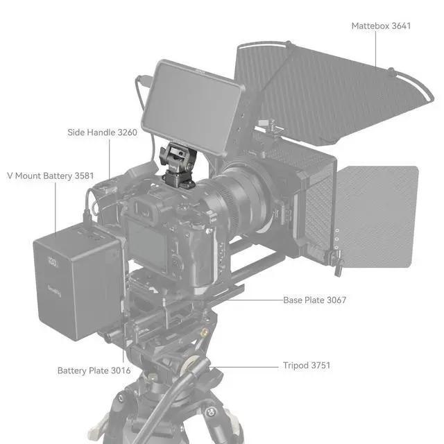 Alt view image 6 of 6 - SmallRig HawkLock H21 Quick Release Monitor Support with NATO Clamp