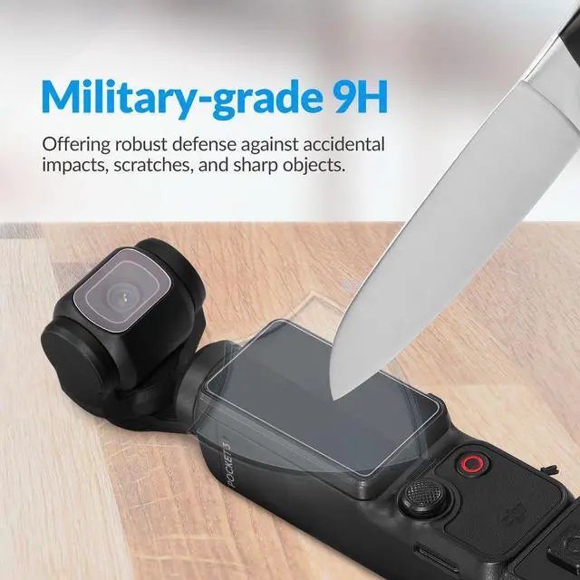 Alt view image 4 of 7 - Aries Screen Protector for DJI Osmo Pocket 3 Creator Combo