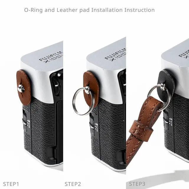 Alt view image 4 of 7 - SmallRig Universal Leather Camera Shoulder Strap, Brown