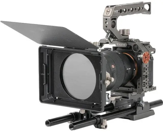 Alt view image 7 of 8 - Tilta Mirage Matte Box Vnd Kit | Includes 95Mm Variable Nd Filter | 4"" X 5.6"" And New 95Mm Circular Filters | 67/72/77/82Mm Adapter Rings | Lightweight | Cartridge Filter Design