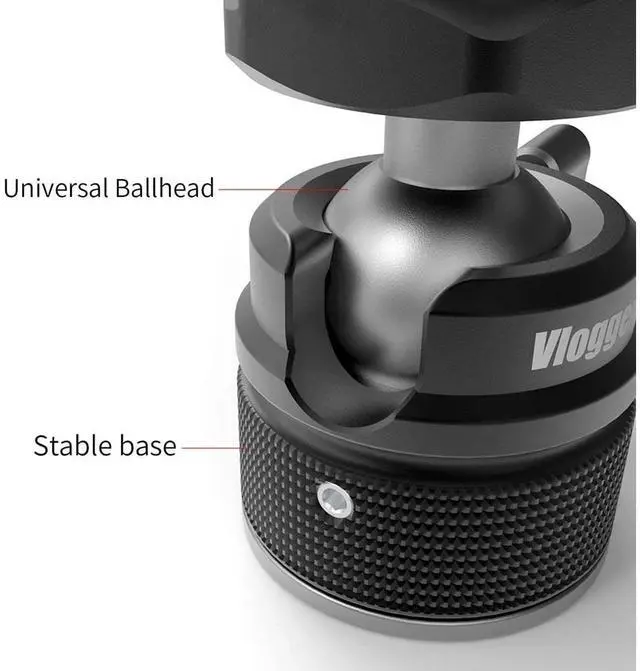 Alt view image 5 of 7 - AndyCine Mini Ball Head with Cold Shoe Adapter to 1/4"-20 Mount