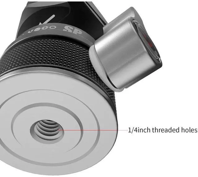 Alt view image 7 of 7 - AndyCine Mini Ball Head with Cold Shoe Adapter to 1/4"-20 Mount