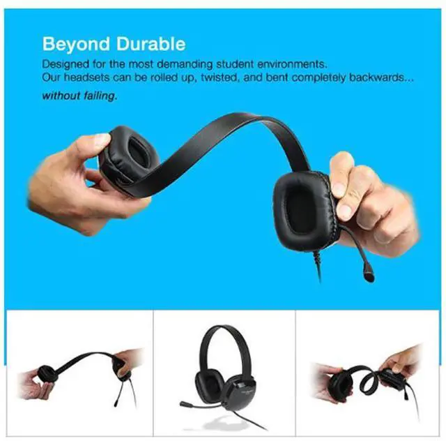 Alt view image 17 of 17 - Cyber Acoustics AC-6012 USB Stereo Headset