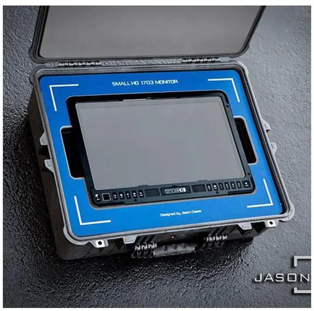 Alt view image 2 of 3 - Jason Cases Protective Case for SmallHD 1703 17" HDR Monitor, Blue Overlay