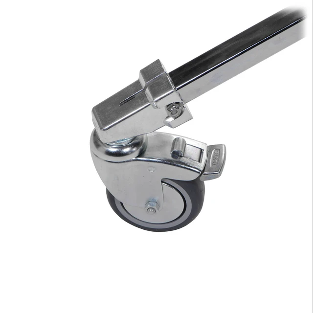 Alt view image 6 of 6 - Avenger 3-Section 2-Riser Roller Stand 29 with Low Base, Chrome-Plated