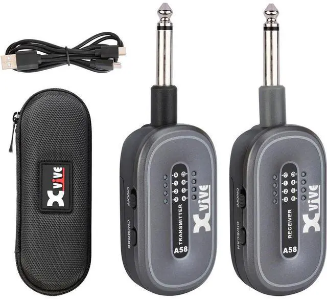 Alt view image 2 of 7 - XVIVE A58 5.8GHz Wireless Guitar System