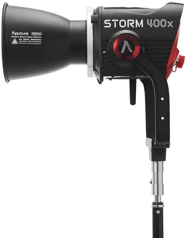 Alt view image 7 of 7 - Aputure STORM 400x 400W Point Source BLAIR LED Light, Gold-Mount