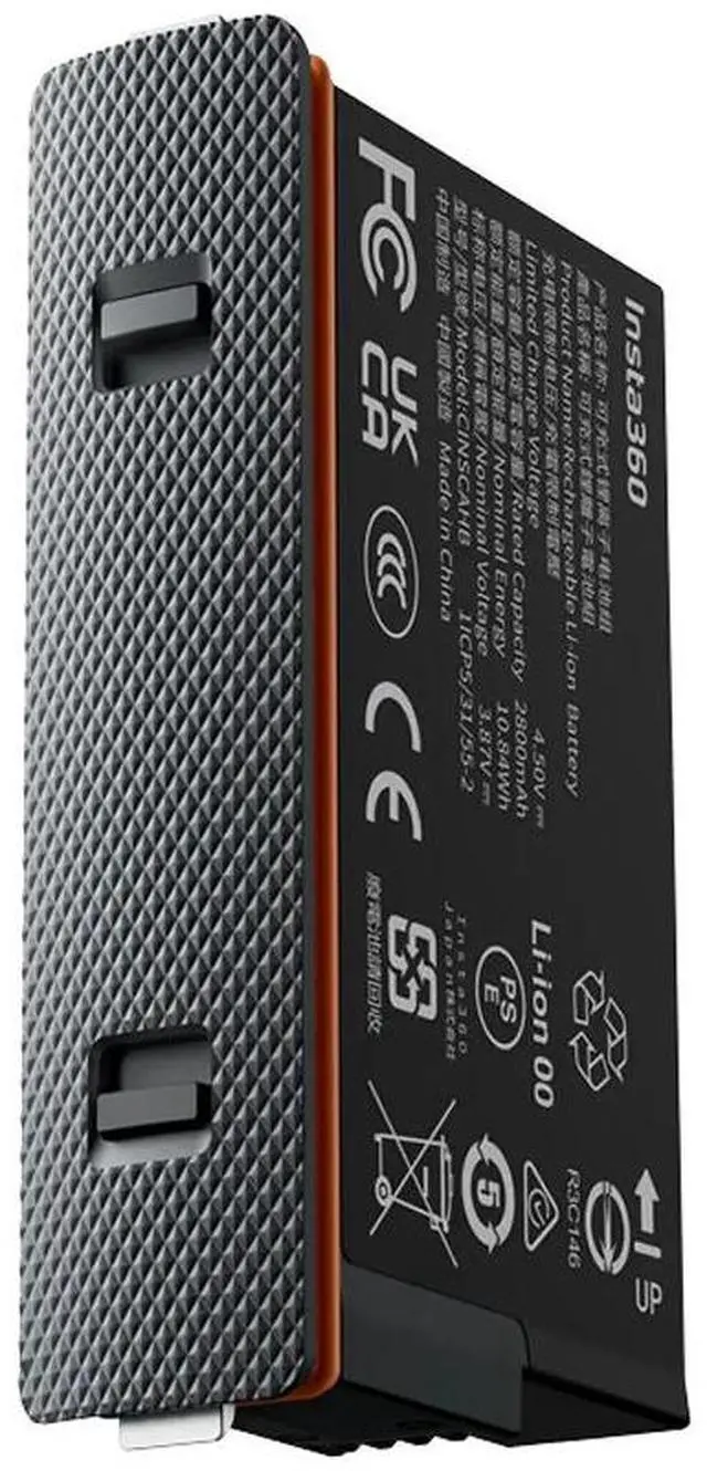 Alt view image 2 of 6 - Insta360 2800mAh Rechargeable Ultra Battery for X5 Action Camera, Black