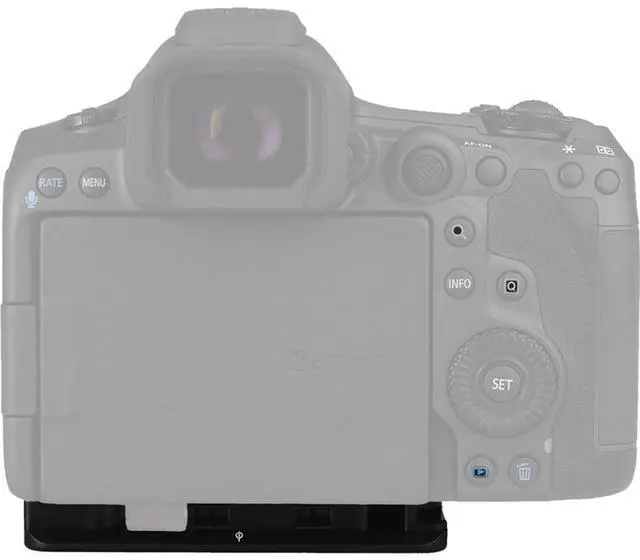 Alt view image 4 of 7 - Really Right Stuff Base Plate for Canon EOS R5/R5 Mark II/R6/R6 Mark II Camera, Black