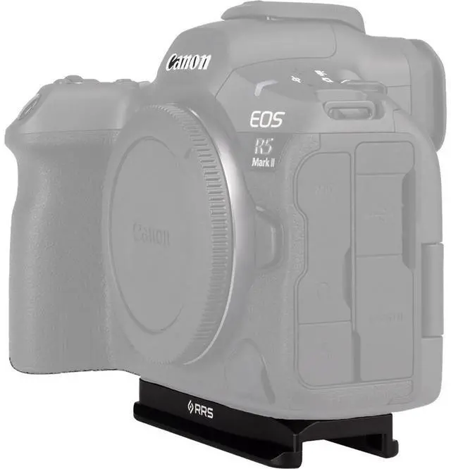 Alt view image 6 of 7 - Really Right Stuff Base Plate for Canon EOS R5/R5 Mark II/R6/R6 Mark II Camera, Black