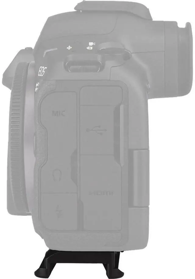 Alt view image 3 of 7 - Really Right Stuff Base Plate for Canon EOS R5/R5 Mark II/R6/R6 Mark II Camera, Black