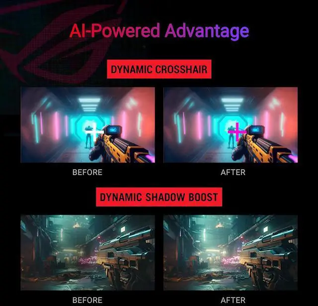 Alt view image 6 of 8 - ASUS ROG Strix 27” 1440P USB-C Curved HDR Gaming Monitor (XG27WCMS) - QHD, 280Hz, 1ms, Fast VA, Extreme Low Motion Blur Sync, FreeSync Premium, DisplayWidget, Tripod Socket, AI Gaming