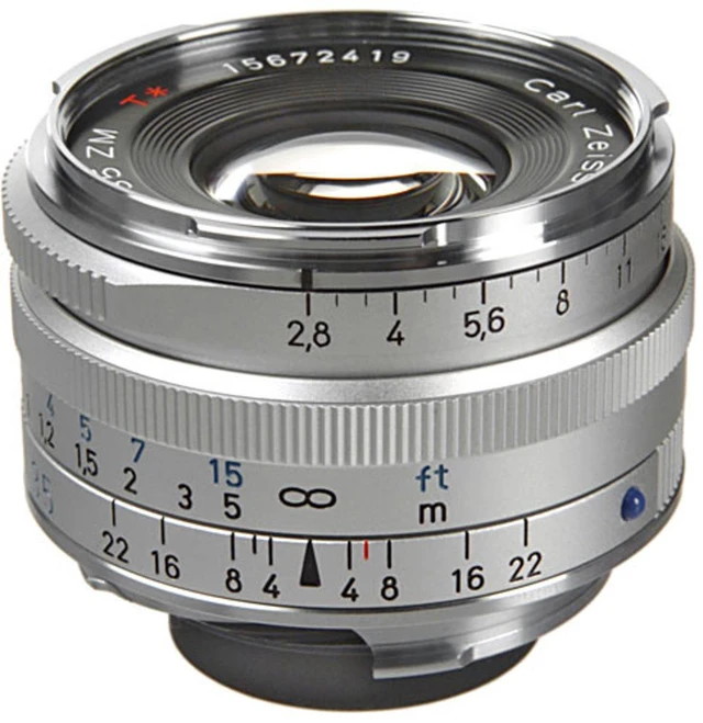 Alt view image 4 of 10 - Zeiss 35mm f/2.8 C Biogon T* ZM Manual Focus Lens (Leica M-Mount) - Silver