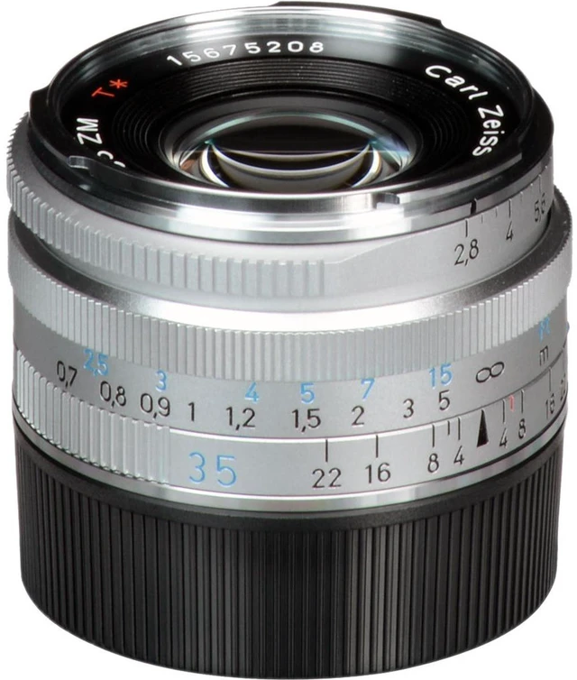 Alt view image 5 of 10 - Zeiss 35mm f/2.8 C Biogon T* ZM Manual Focus Lens (Leica M-Mount) - Silver