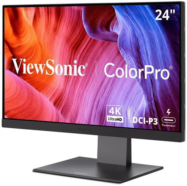 Alt view image 16 of 20 - ViewSonic VP2488-4K 24 Inch 4K Mac-Ready Monitor with 100%sRGB, 98% DCI-P3, Pantone Validated, Advanced Ergonomics, Thunderbolt 4, USB Hub, HDMI, and DP for Home and Office