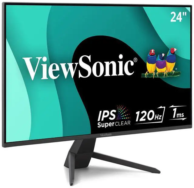 Alt view image 10 of 14 - ViewSonic VX2470-MHD 24 Inch 1080p IPS Monitor with 120Hz, 1ms, Variable Refresh Rate, Eye Care, HDMI, VGA and DisplayPort Inputs