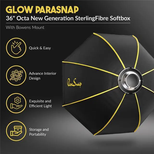 Alt view image 4 of 7 - Great Video Maker SD2005 200W Daylight LED Video Spotlight, Bundle with ParaSnap 36" Softbox and 9.5' Pro Light Stand V2