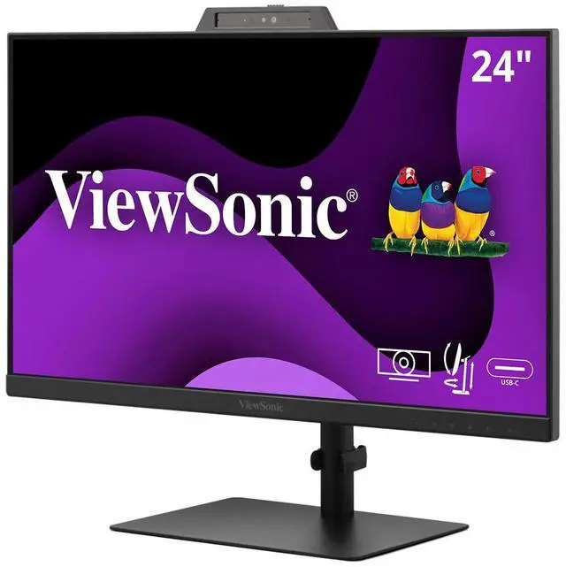 Alt view image 2 of 7 - ViewSonic VG2441V 23.8" 16:9 Full HD 120Hz Video Conferencing USB-C IPS LED Monitor