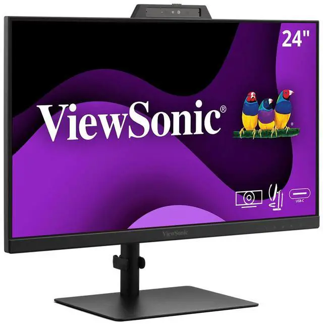 Alt view image 3 of 7 - ViewSonic VG2441V 23.8" 16:9 Full HD 120Hz Video Conferencing USB-C IPS LED Monitor