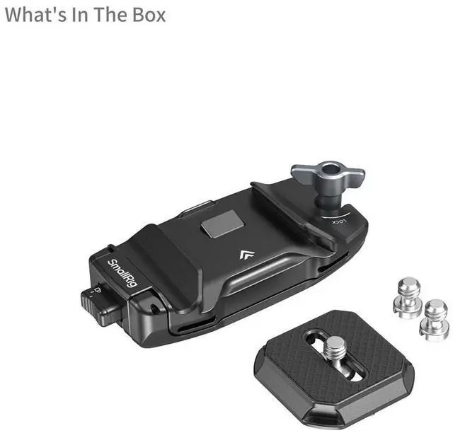 Alt view image 3 of 7 - SmallRig Camera Clip with Quick Release Mount Plate