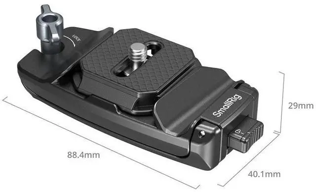 Alt view image 2 of 7 - SmallRig Camera Clip with Quick Release Mount Plate