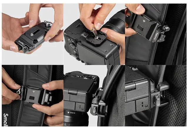 Alt view image 7 of 7 - SmallRig Camera Clip with Quick Release Mount Plate