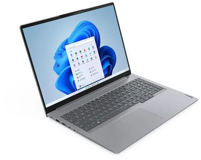 Alt view image 2 of 7 - Lenovo ThinkBook 16 Gen 6 IRL 16" WUXGA Touchscreen Laptop, Intel Core i7-1355U 1.7GHz , 16GB RAM, 1TB SSD, Windows 11 Pro, Arctic Gray