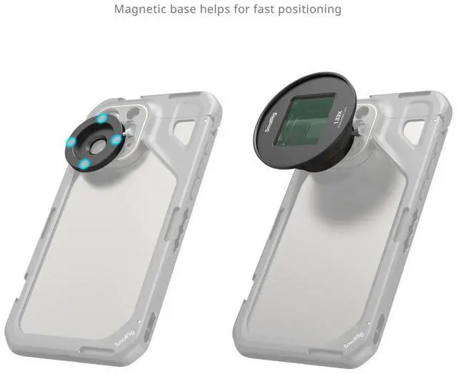 Alt view image 2 of 6 - SmallRig 1.33x Anamorphic Lens for Mobile Phone, T-Mount