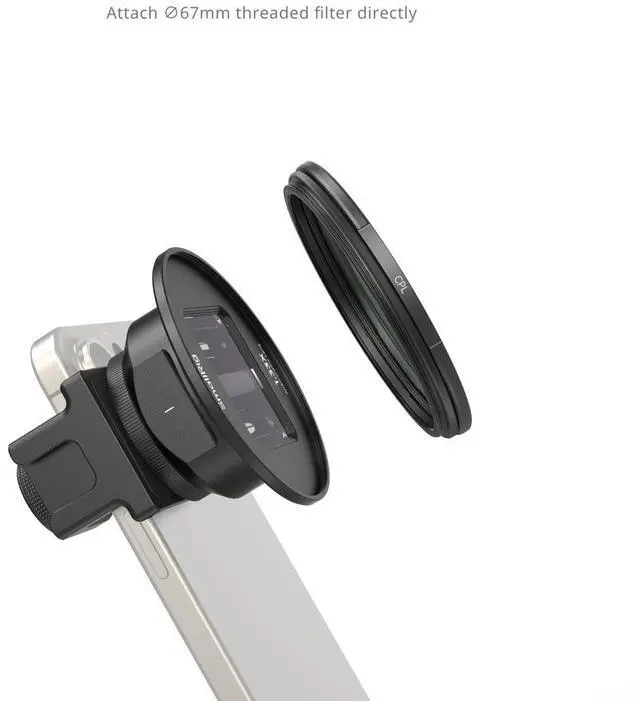 Alt view image 5 of 6 - SmallRig 1.33x Anamorphic Lens for Mobile Phone, T-Mount