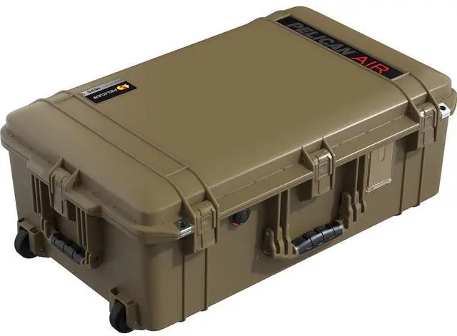 Alt view image 2 of 4 - Pelican 1595 Air Wheeled Waterproof Carry-On Hard Case, OCP Tan