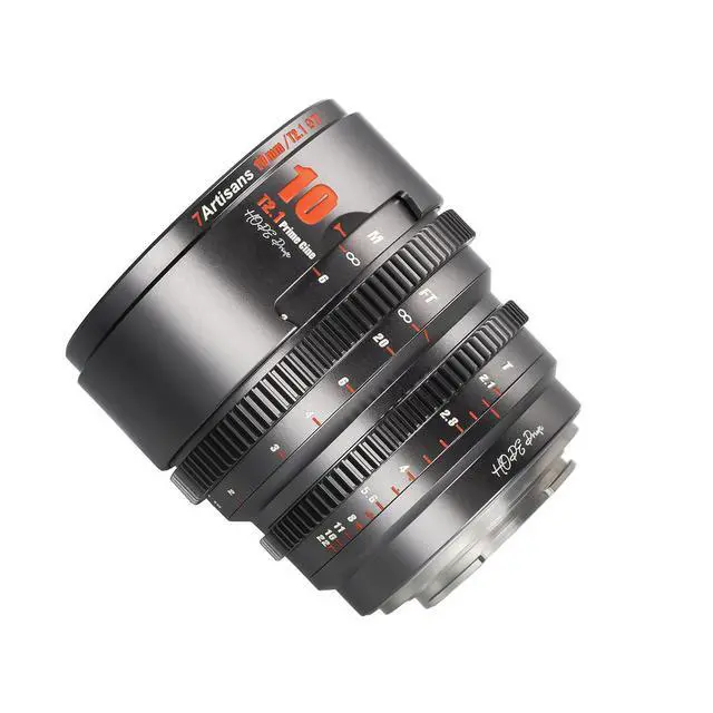 Alt view image 7 of 7 - 7artisans 7Artisans Hope Series 10mm T2.1 Cinema Lens for Canon EOS-R Mount, Titanium Gray