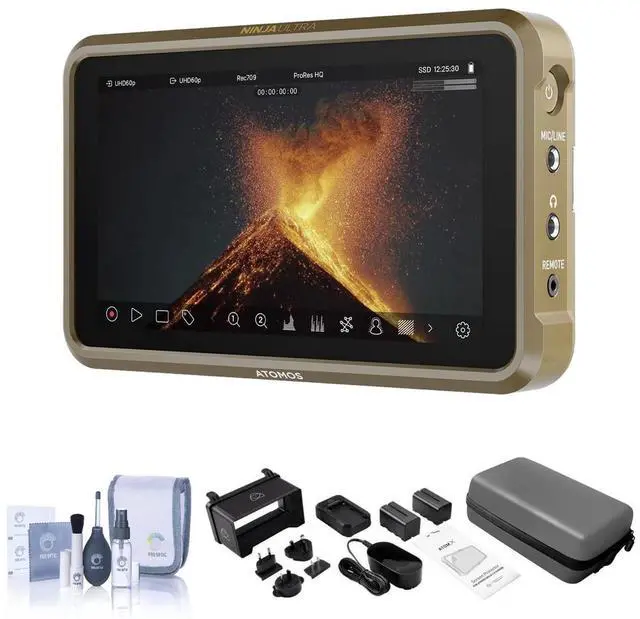 Main image of Atomos Ninja Ultra 5.2" HDR Monitor-Recorder Bundle with Atomos Accessory Kit and Complete Optics Care and Cleaning Kit