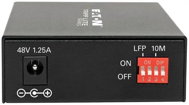 Alt view image 20 of 20 - Tripp Lite Gigabit SFP Fiber to Ethernet Media Converter, POE+ - 10/100/1000 Mbps