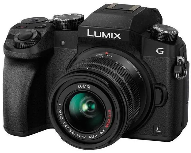 Alt view image 2 of 7 - Panasonic Lumix DMC-G7 Mirrorless Camera with 14-42mm Lens Black w/Free Acc Bund