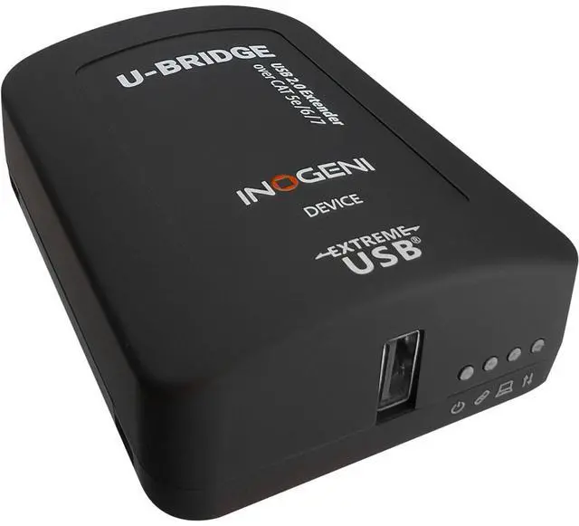 Alt view image 6 of 9 - INOGENI Video Extender Transmitter/Receiver - 328.08 ft Range - 2 x Network (RJ-45) - 2 x USB - 4K - Category 5e, Category 6, Category 7 - Desktop PC, Camera, Microphone, Audio, Keyboard