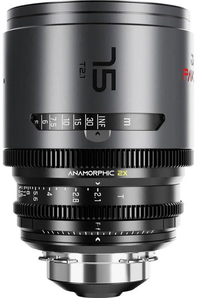 Main image of DZOFILM DZOFilm PAVO 75mm T2.1 2x Anamorphic Prime Lens for PL/EF Mount, Neutral Coating (Feet)